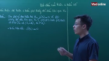 Vted.vn - Xét dấu của hàm một biến số - Thầy: Đặng Thành Nam