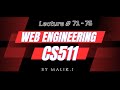 CS511 Web Engineering Lecture # 61 to 70 | VU | Complete Urdu/Hindi Playlist | M.J Web & Artistry