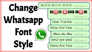 How To Change Whatsapp Font Style Without Any App | Whatsapp Font Change | Technical Purohit screenshot 3