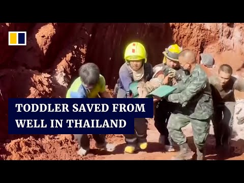 17-hour rescue for toddler who fell into a deep well in thailand