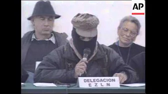 MEXICO: REBEL LEADER PESSIMISTIC ABOUT FUTURE OF PEACE PROCESS MEXICO: REBEL LEADER PESSIMISTIC ABOUT FUTURE OF PEACE PROCESS