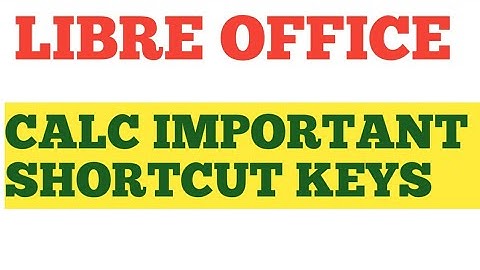 Libre office questions |Libre ofiice calc shortcut keys |uppcl tg2 computer question in hindi