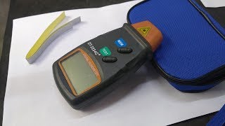 Como medir RPM Tacômetro - Spin Measure Divece RPM Tachometer