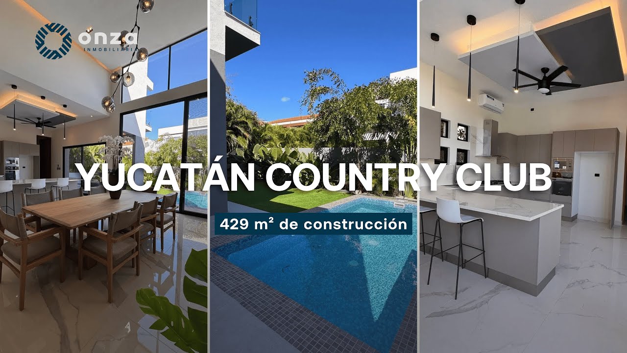 Vive en YUCATÁN COUNTRY CLUB: Casa en VENTA con 429m2 de construcción 🏠