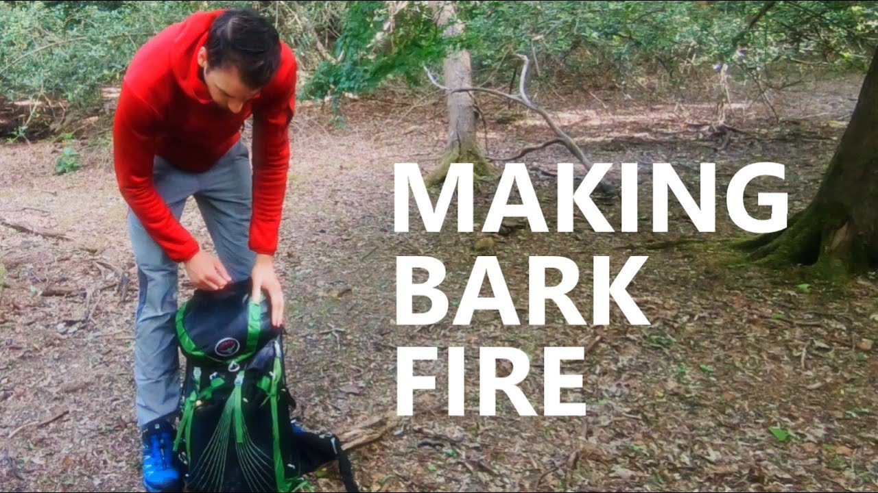 MAKING BARK FIRE I Coffee in the Woods with the BUSHBOX I SUBSCRIBERS DRAW I Birch Bark Fire