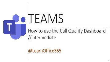 How to use the Call Quality Dashboard to Diagnose Slugs Performance - Quick Tutorial!