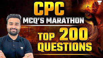 CPC Top 200 MCQs for Judiciary Exams | Code of Civil Procedure | Vishal Singh