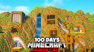 I Survived 100 Days in a MOUNTAIN in Minecraft Hardcore