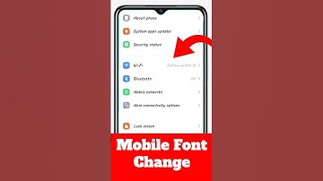 Mobile ka Font kaise Change kare | how to change font style in android