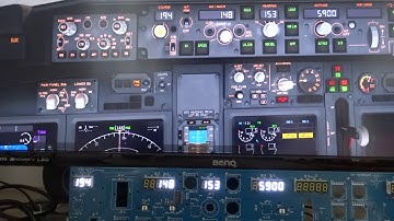 Home made 737 cockpit - autopilot panel display test