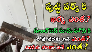 Wall Putty Price Details in Telugu // Wall Putty Primer Cost Calculation 2BHK Primer in Telugu