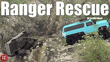 SpinTires MudRunner: I Rolled The Ranger... Multiplayer with IR Part 2