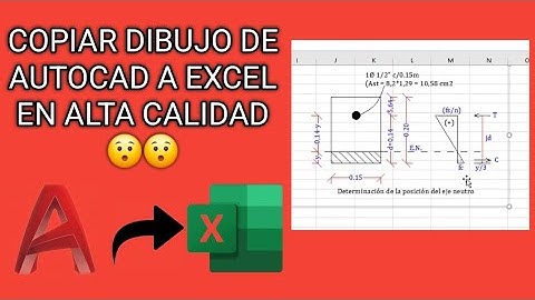 Como copiar un dibujo de AutoCAD a Excel en   excelente calidad