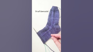 Sock Sizing Ruler for Toe Up and Cuff Down Socks