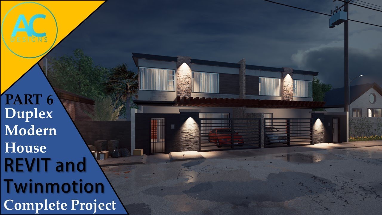 Duplex Modern House | Part 6 | Complete Step by Step Project | Revit ...