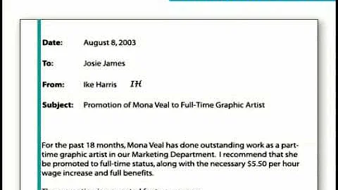 The Key Forms of Business Writing: Basic Memo