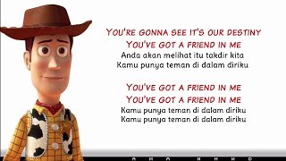 Toy Story - You've Got a Friend in Me - Randy Newman (Lyrics video dan terjemahan)