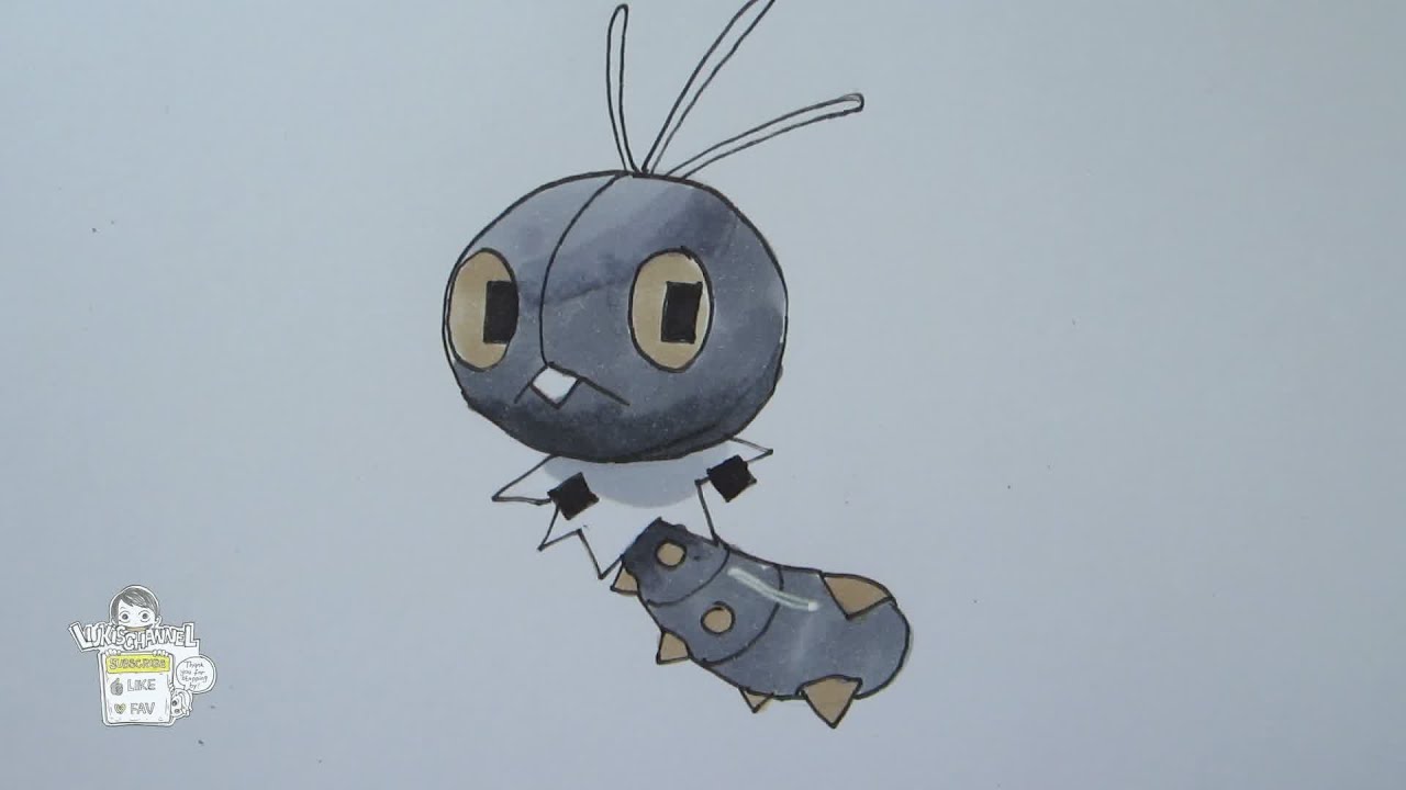 [Tutorial] How to draw Scatterbug コフキムシ - YouTube