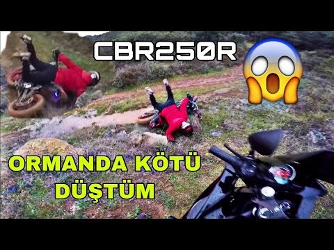 MOTORLA ORMANDA KÖTÜ DÜŞTÜM! ( MotoVlog #36 )