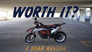 IS IT WORTH IT AFTER 1 YEAR? | KTM 690 SMC R