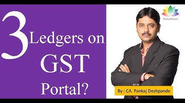 What are the Three type of Ledgers on GST Portal? |Types of  GST| Basic of GST |CA. Pankaj Deshpande