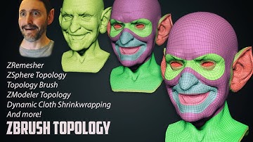 ZBrush Topology - Face, Body, Whatever! Check the chapter breakdowns - ZModeler, Projection, & More!