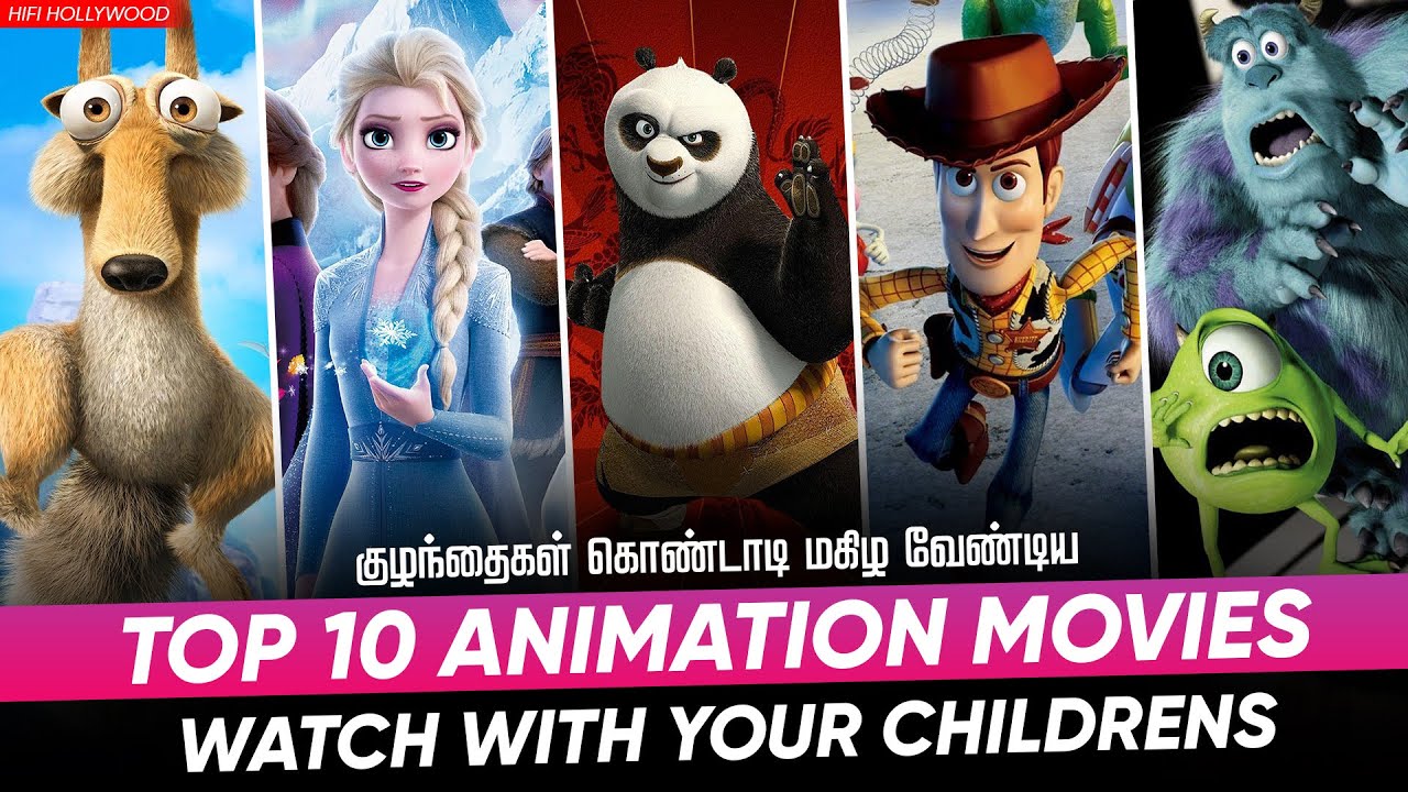 Top 10 Animation Movies In Tamildubbed | Best Animation Movies | Hifi Hollywood 