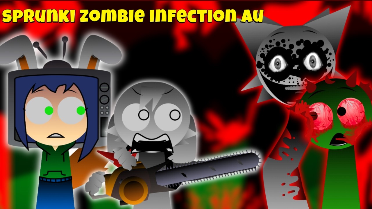 ME CONVERTI EN ZOMBIE EN SPRUNKI 😱 en sprunki zombie infection au mod oc incredibox