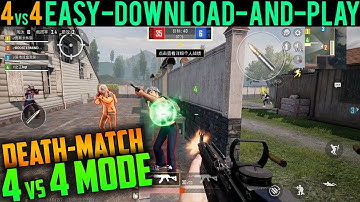 DEATH MATCH MODE IN PUBG MOBILE EASY DOWNLOAD AND PLAY WITHOUT VPN 4vs4