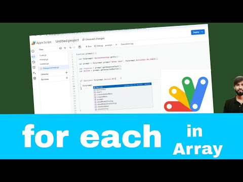 Google Apps Script course(25): For each