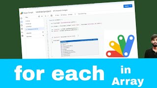 Google Apps Script course(25): For each