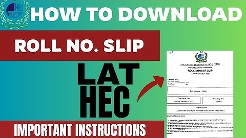 LAT Roll No Slip 2025 | Download Process, Instructions & WhatsApp Group