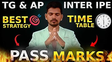 🔥 1 Day Strategy to Pass Board Exams | Telangana & AP Intermediate 1st & 2nd Year |  IPE 2025