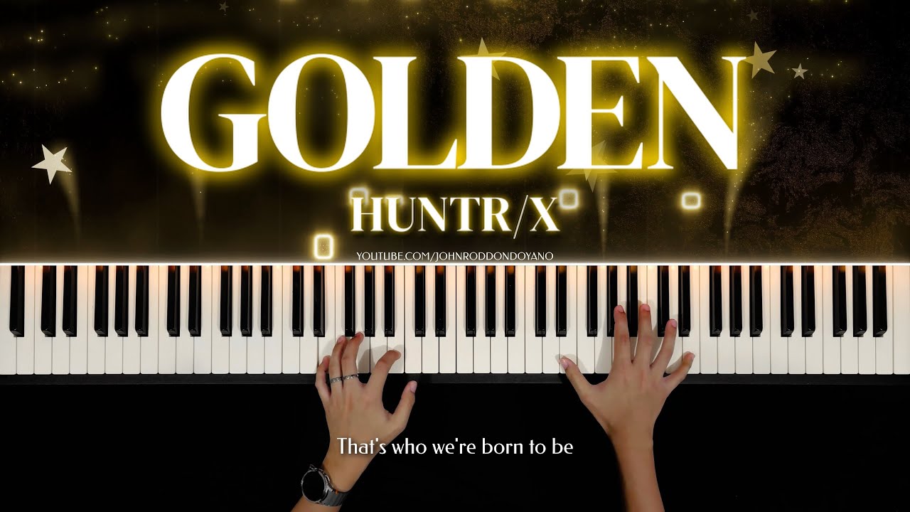 Golden (KPop Demon Hunters OST) - HUNTR/X | Piano Cover with PIANO SHEET