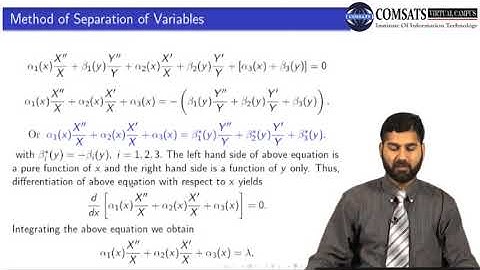 Method of Separation of Variable|Mathematical Method Of Physics in hindi MTH483 LECTURE 13