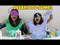 DESAFIO DO SLIME COM OLHOS VENDADOS!!! Blindfolded slime challenge!!