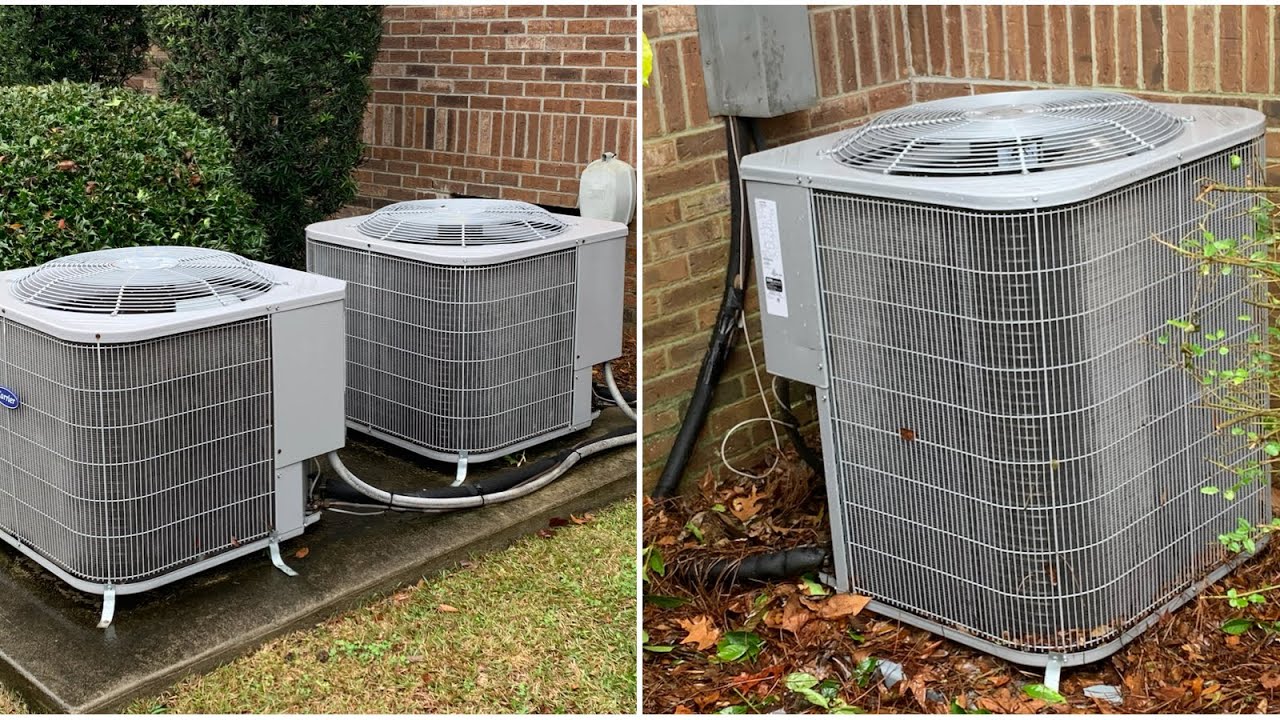 Three Carrier Comfort Series Heat Pumps Youtube