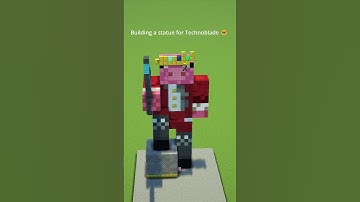 I built a Statue for Technoblade in Minecraft