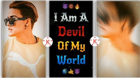 I Am Devil Of The World Reel - Reels Viral Trending Video Editing Tutorial - Status Editing Tutorial