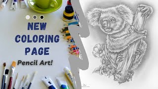 Unleash Your Creative Side! Koala Bear Coloring Page!