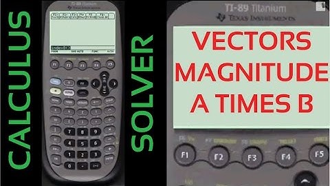 Vectors Magnitude A times B | Every Step Calculus
