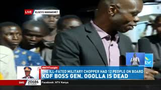 Eye witnesses recount the helicopter crash that killed CDF Francis Ogolla, 9 others