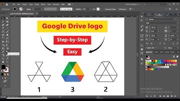 How to Create the Google Drive Logo in Adobe Illustrator | Step-by-Step Tutorial