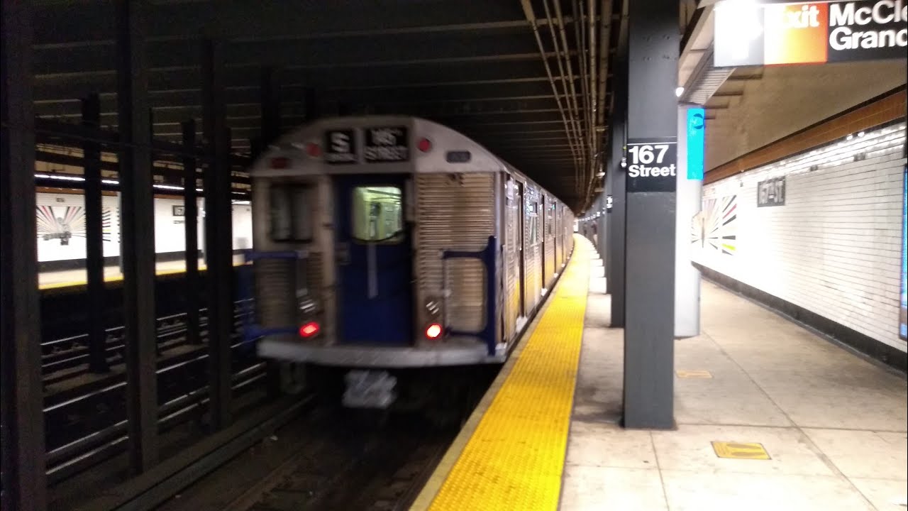 NYC Subway: R32s with WABCO AA2 Horn & 1964 Scheme Passing 167th Street via Concourse
