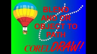 CorelDraw Tips & Tricks BLEND OR OBJECT TO PATH dog tag chain