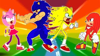 Super Sonic Vs Knuckles, Amy Sonic The Hedgehog - Kim Jenny 100