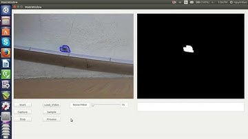 Detect motion by background differencing