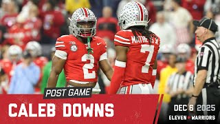 Caleb Downs says Ohio State must bounce back after a disappointing loss in the BIg Ten title game