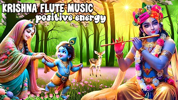 KRISHNA FLUTE MUSIC | FLUTE MEDITATION MUSIC |POSITIVE ENERGY, MORNING FLUTE ,RELAXING,SLEEP*380