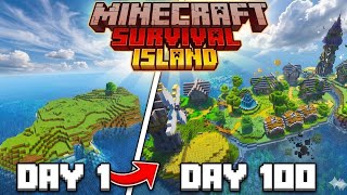 I Survived 100 Days on an Isolated Island in MCPE! [Hardcore]